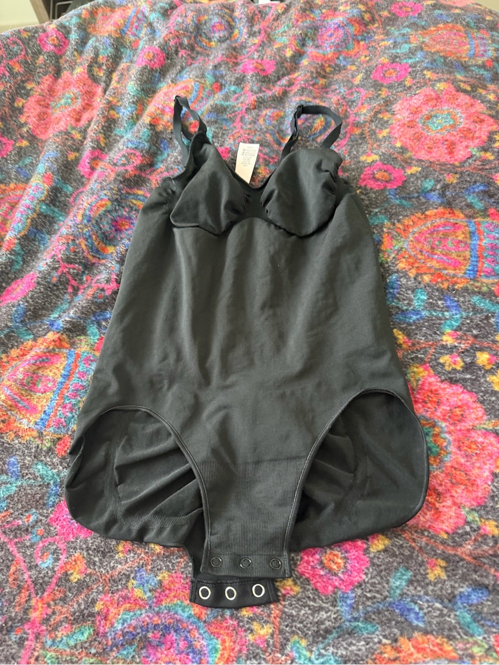 Victorias Secret Faja. Black Shapewear Bodysuit with Snap Closure